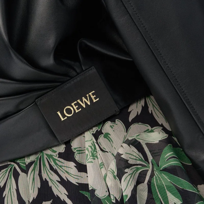 LOEWE Draped Leather Jacket-5