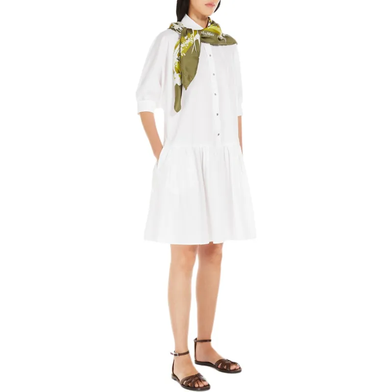 MaxMara Studio Caronte Puff sleeve Shirt Dress-3