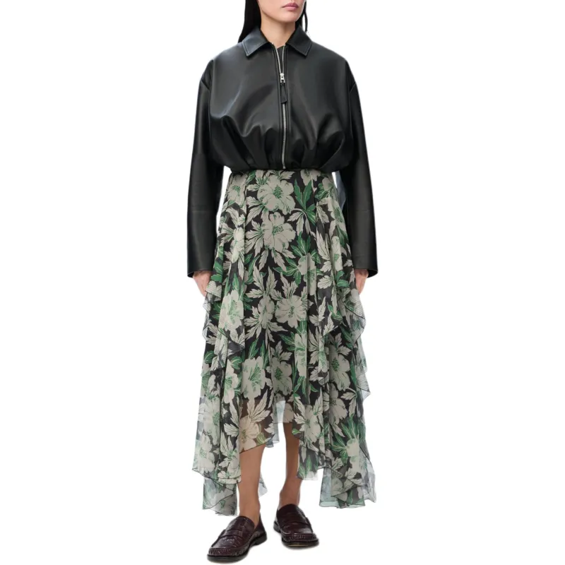 LOEWE Draped Leather Jacket-2
