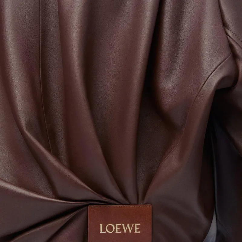 LOEWE Draped Jacket 'Chocolate Brown'-6