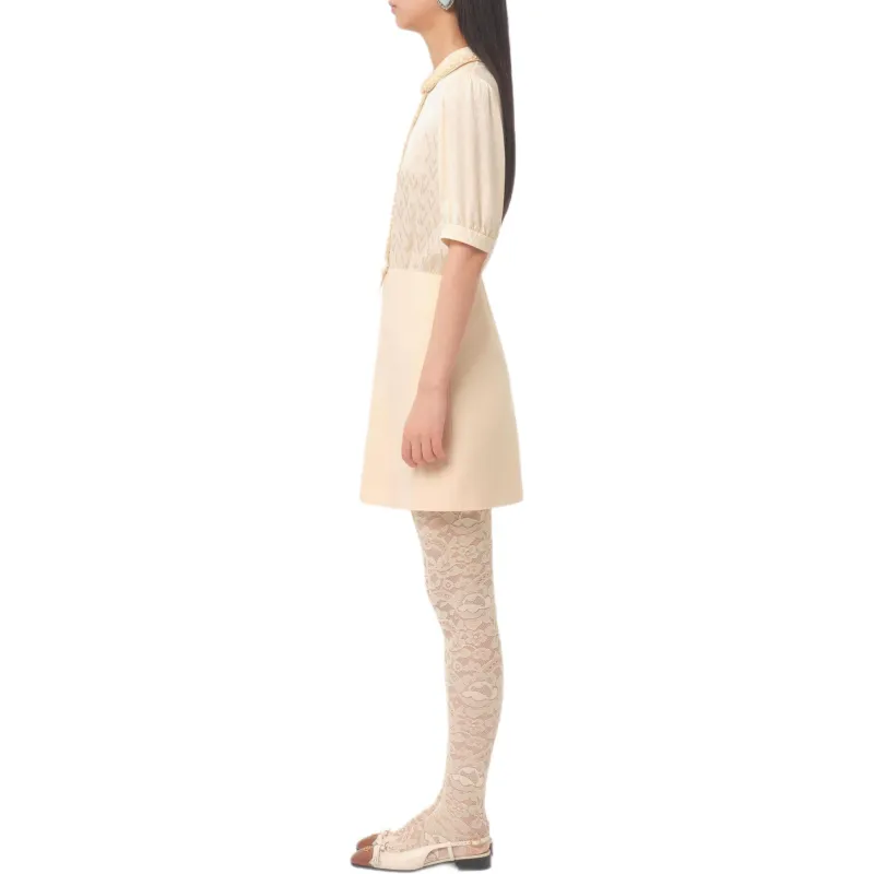 Valentino Ruffle Detailed Half Sleeved Mini Dress-3
