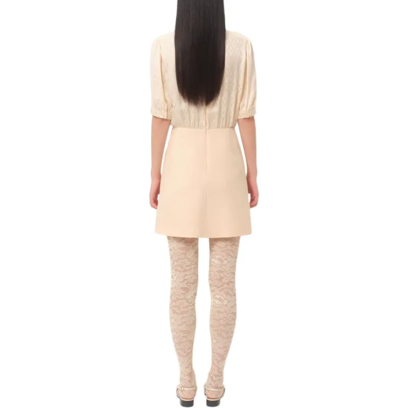 Valentino Ruffle Detailed Half Sleeved Mini Dress-2