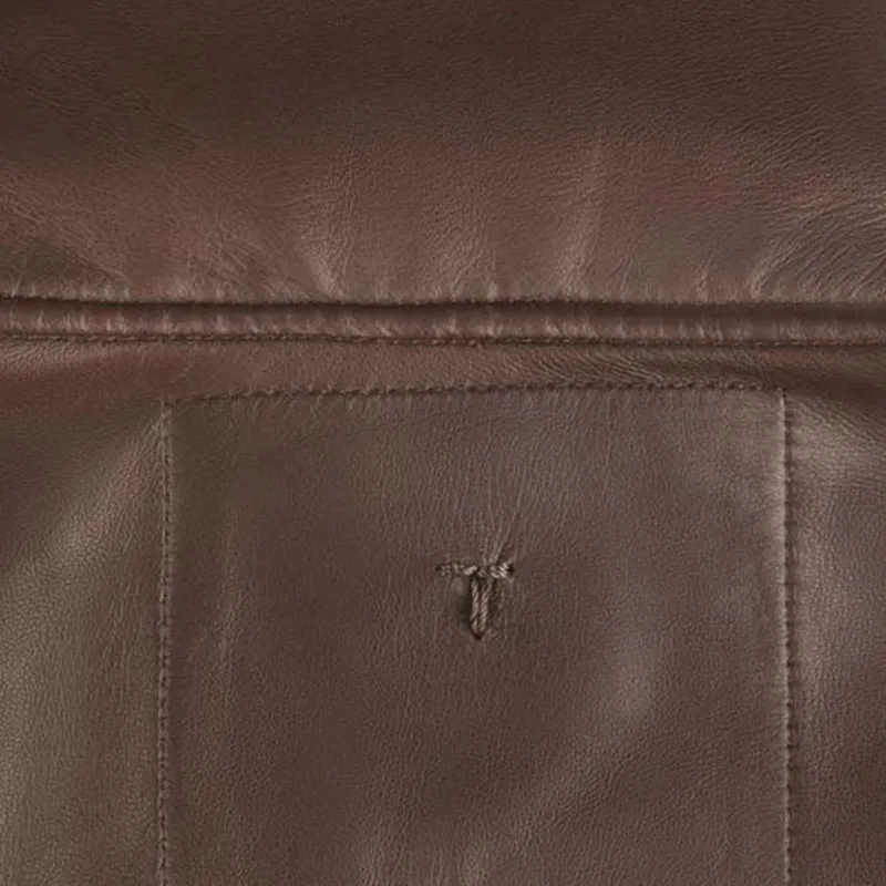 TOD'S SS25 Leather Jacket Men's Brown-6