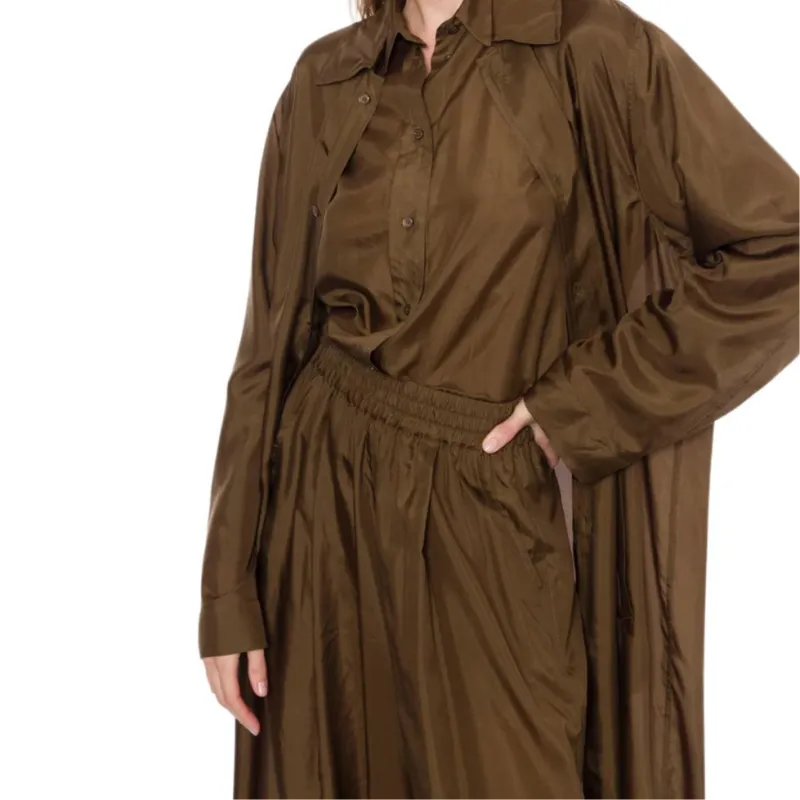 PHILOSOPHY DI LORENZO SERAFINI Washed Habotai Duster Coat-3