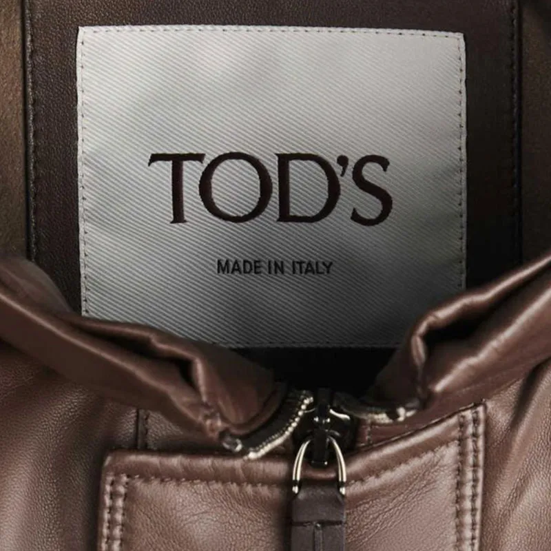 TOD'S SS25 Leather Jacket Men's Brown-7