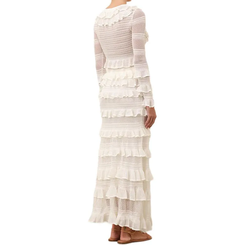 Zimmermann Illuminate Lace Frill Skirt-2