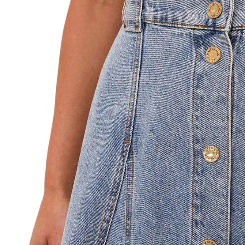 Zimmermann Denim Flared Skirt-4