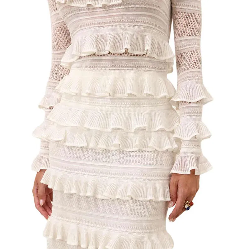 Zimmermann Illuminate Lace Frill Skirt-4
