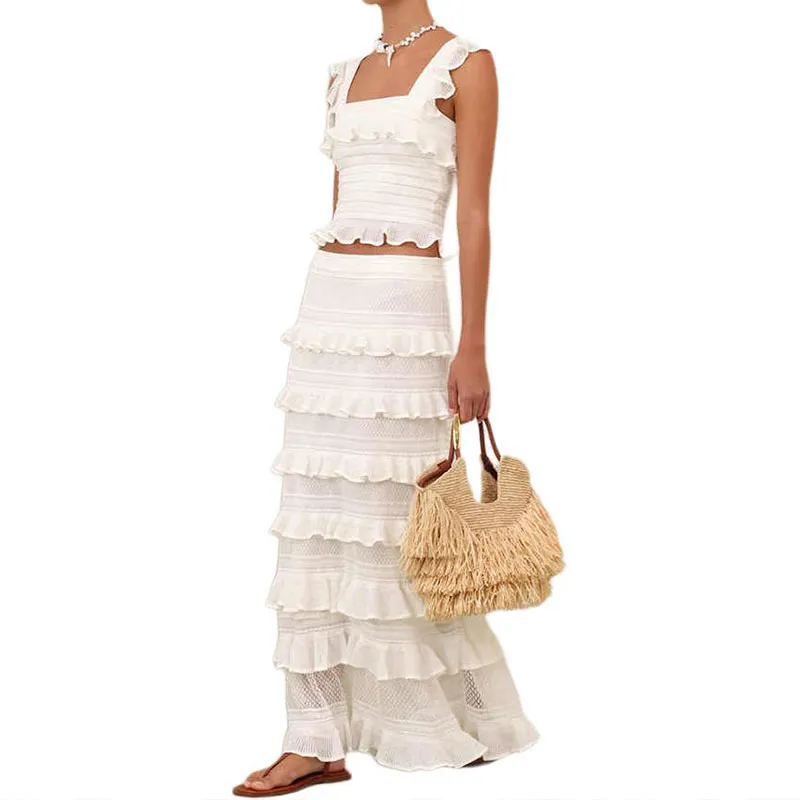 Zimmermann Illuminate Lace Frill Skirt-3