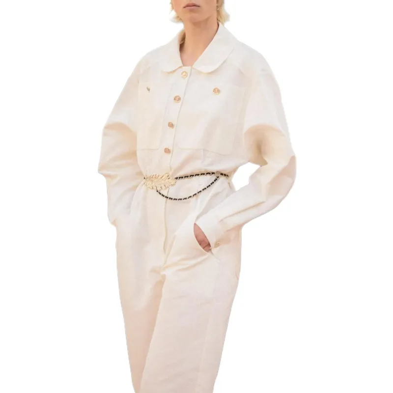 CHANEL 25S Spring Summer Collection Jumpsuit Women's White-1