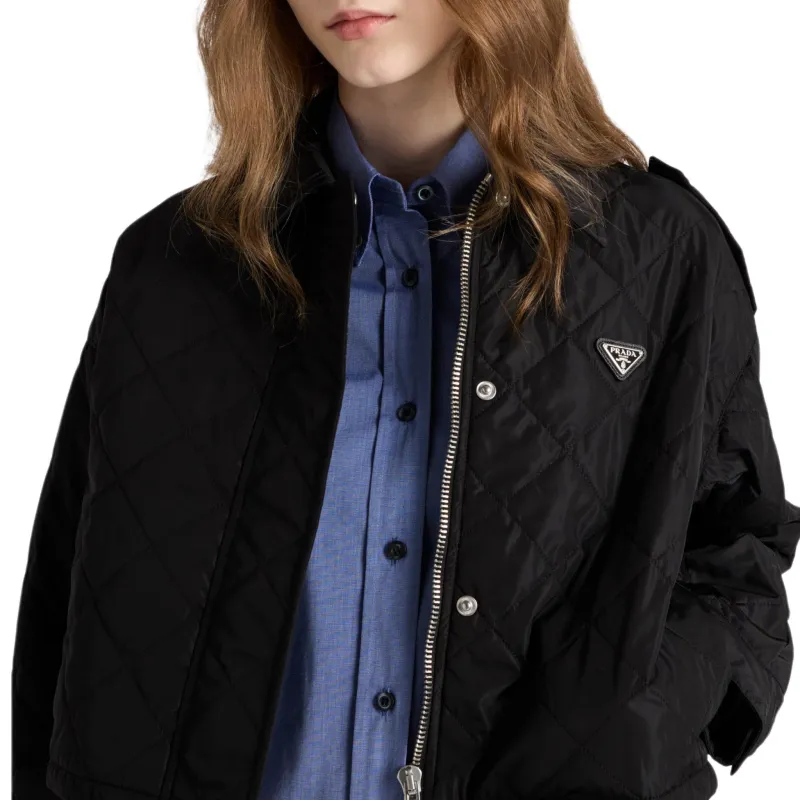 PRADA SS25 Spring Summer Women's Apparel Collection Shirt Women's Sea Blue-3