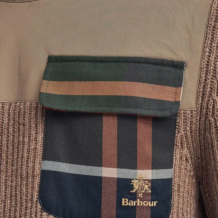 BARBOUR X Baracuta Miller Half Zip Knit Jumper-5