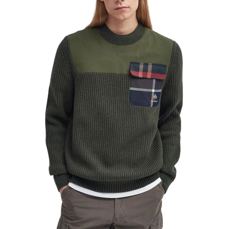 BARBOUR x Baracutal Sweater Men's Green-1