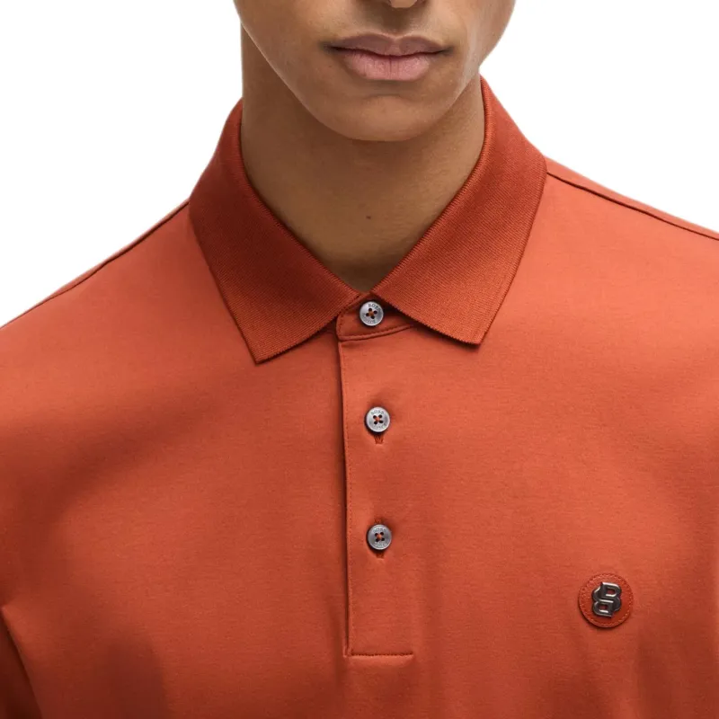 HUGO BOSS Polo Shirt Men's Dark Orange-4