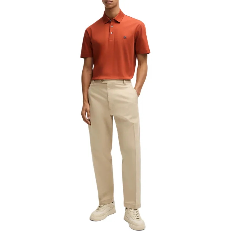 HUGO BOSS Polo Shirt Men's Dark Orange-1