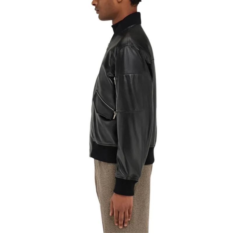 Ferragamo Zip up Bomber Jacket-4