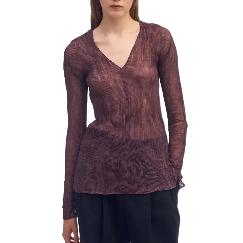 ISSEY MIYAKE Chiffon Top-2