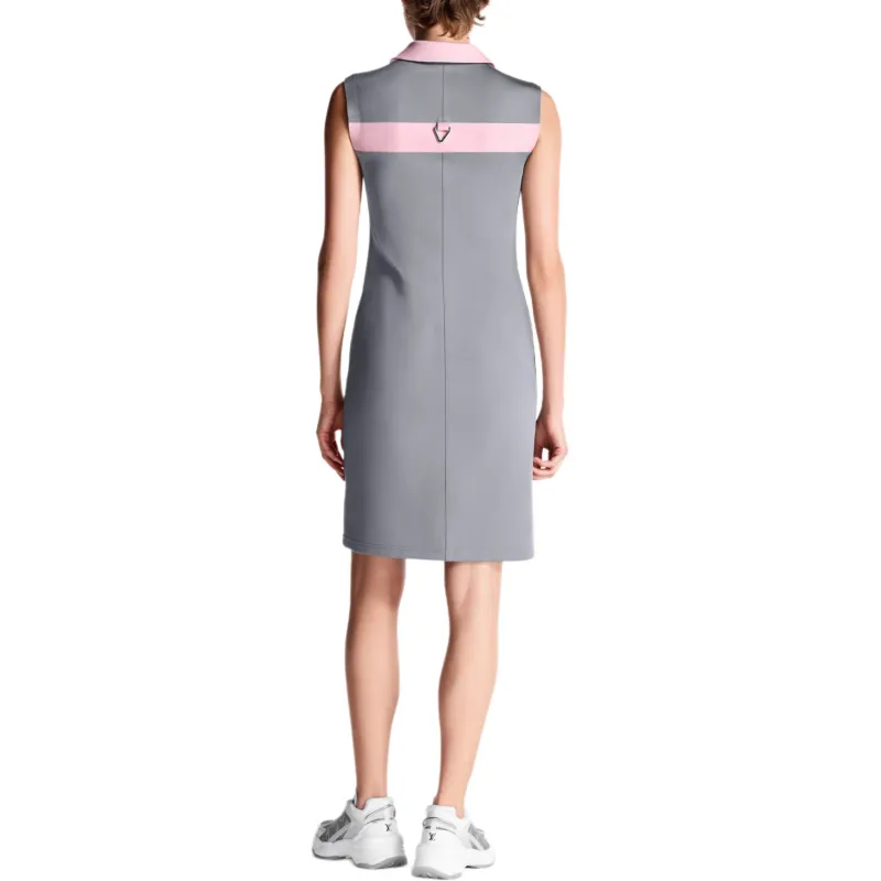 LOUIS VUITTON SS25 Sleeveless Dress Women's Gray-3