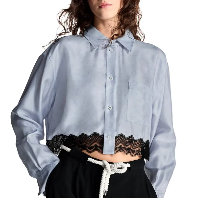 LOUIS VUITTON SS25 Shirt Women's Light Blue-1