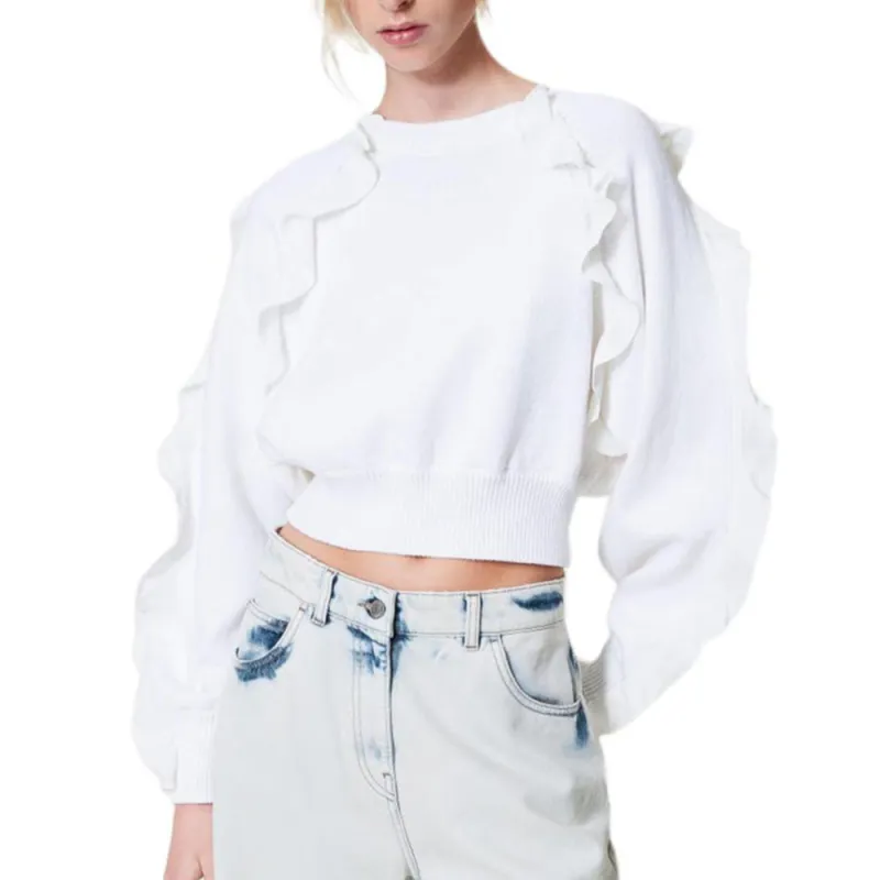 Twinset Ruffle detailed Sweater-1