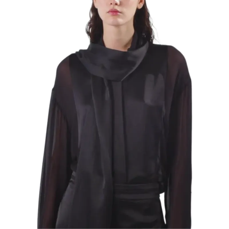 PINKO Attached scarf Blouse-5