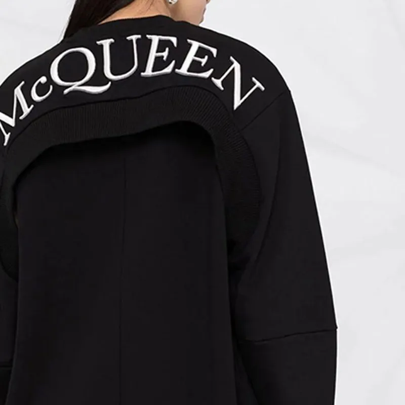 McQ Alexander McQueen SS21 Long Sleeved Dress Women's Black-4