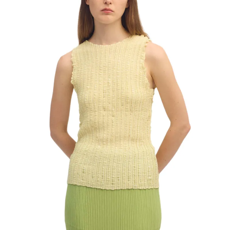 ISSEY MIYAKE SS25 Tank Top Women's Yellow-1