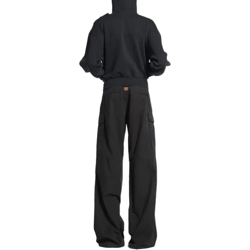 Balenciaga Cargo Pants Loose Fit Women's Black-3