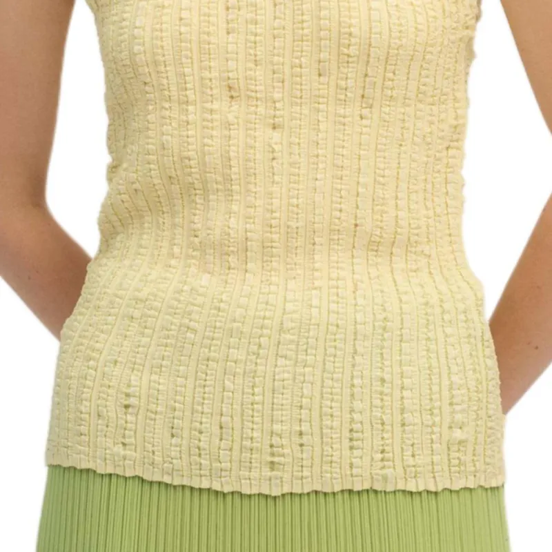 ISSEY MIYAKE SS25 Tank Top Women's Yellow-2