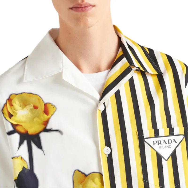 PRADA Shirts Men Yellow-4