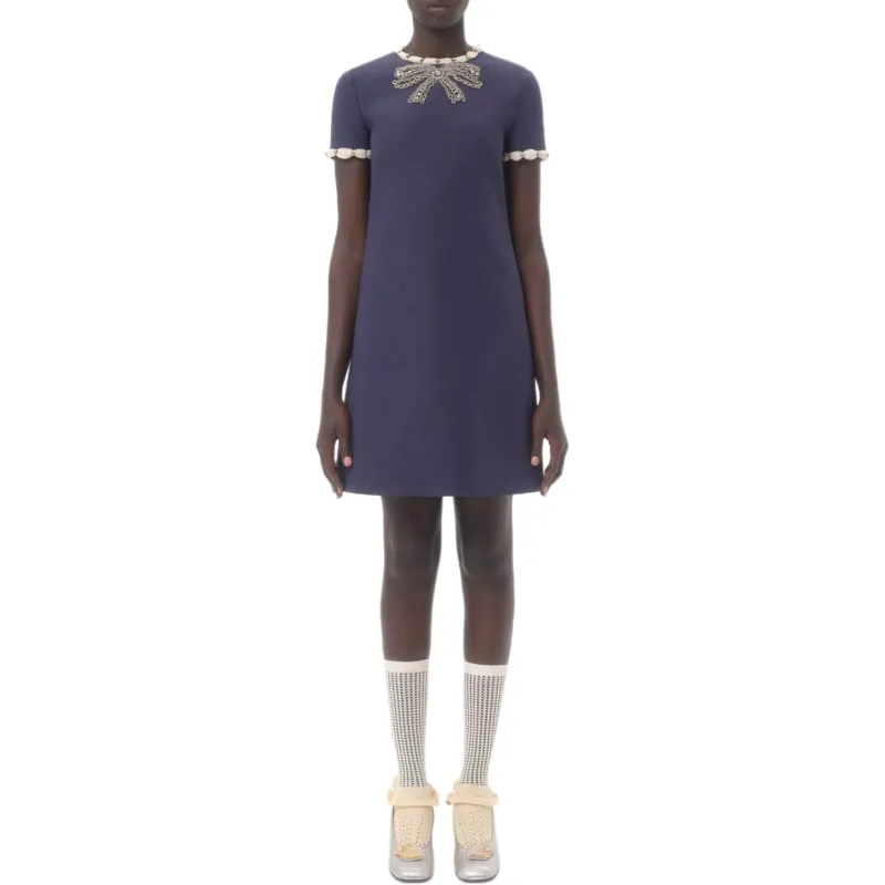 Valentino Crepe Couture Minidress-2