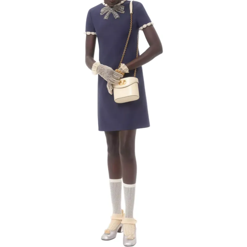 Valentino Crepe Couture Minidress-1