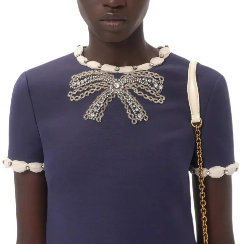 Valentino Crepe Couture Minidress-5
