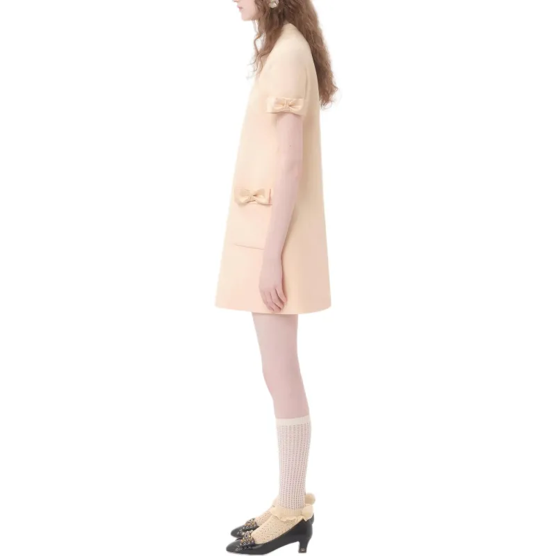 Valentino Crepe Couture Minidress-4