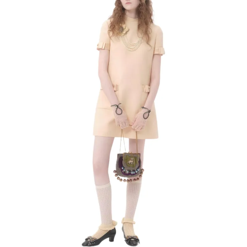 Valentino Crepe Couture Minidress-1