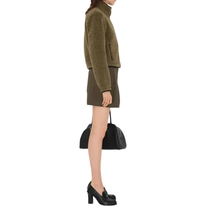 Burberry Fleece Cropped Jacket-3