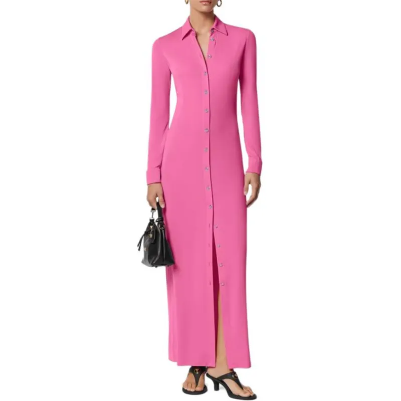VERSACE Maxi Shirt Dress-1