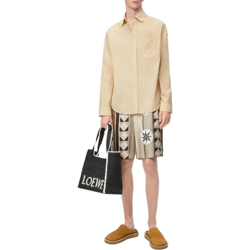 LOEWE SS25 Casual Shorts Men's Beige-1