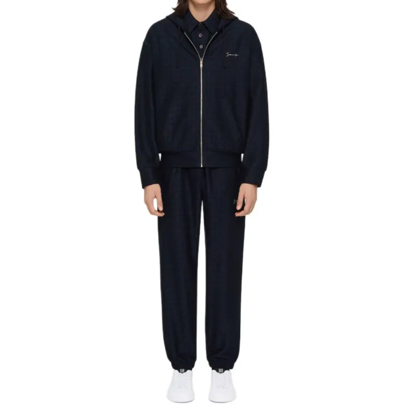 Givenchy SS25 Knitted Sweatpants Men's Marine Blue-1