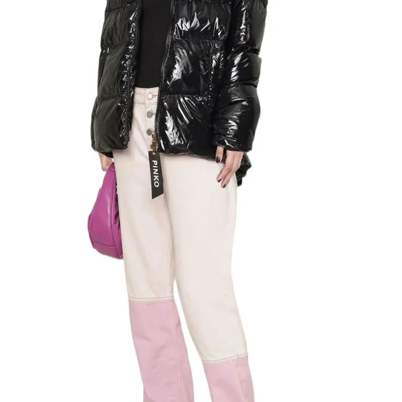 PINKO Glossy Padded Coat-4