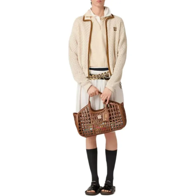 MIU MIU Crochet Workmanship Cardigan-1