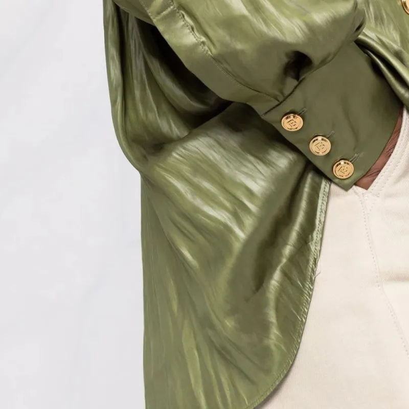 BALMAIN Shirts Women's Green-5