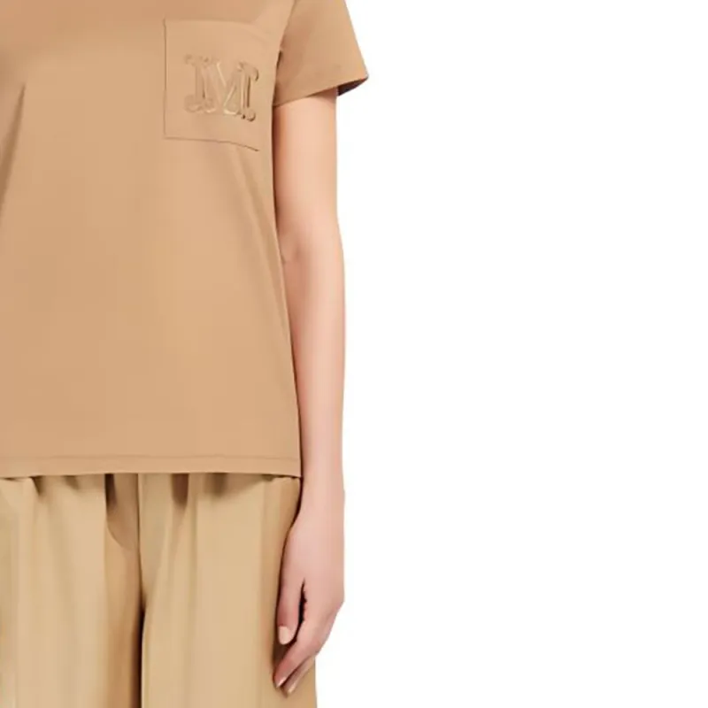 MaxMara T Shirts Women's Beige-4