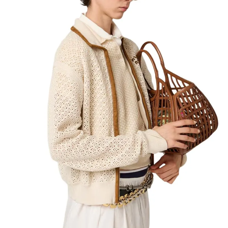 MIU MIU Crochet Workmanship Cardigan-2