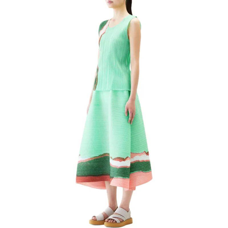 PLEATS PLEASE ISSEY MIYAKE Tank Top Women's Green-3
