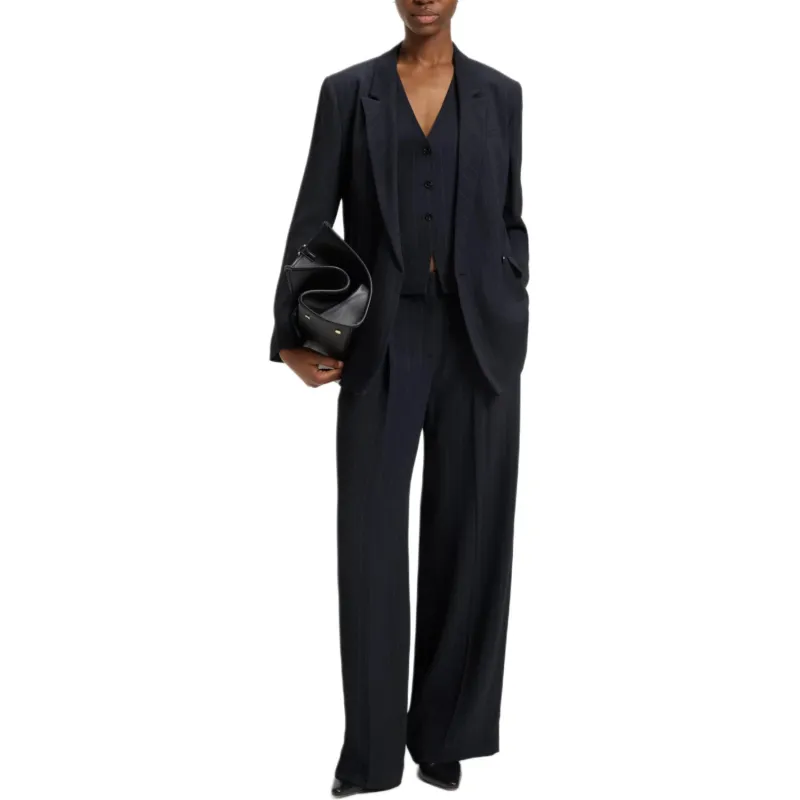 HUGO BOSS Casual Pants Women's Marine Blue-2