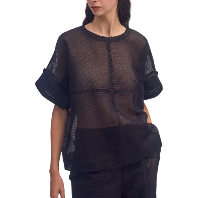 ISSEY MIYAKE Regular T Shirt Women's Black-2