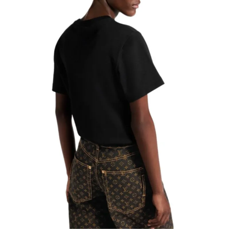 LOUIS VUITTON SS25 Regular T Shirt Women's Black-4