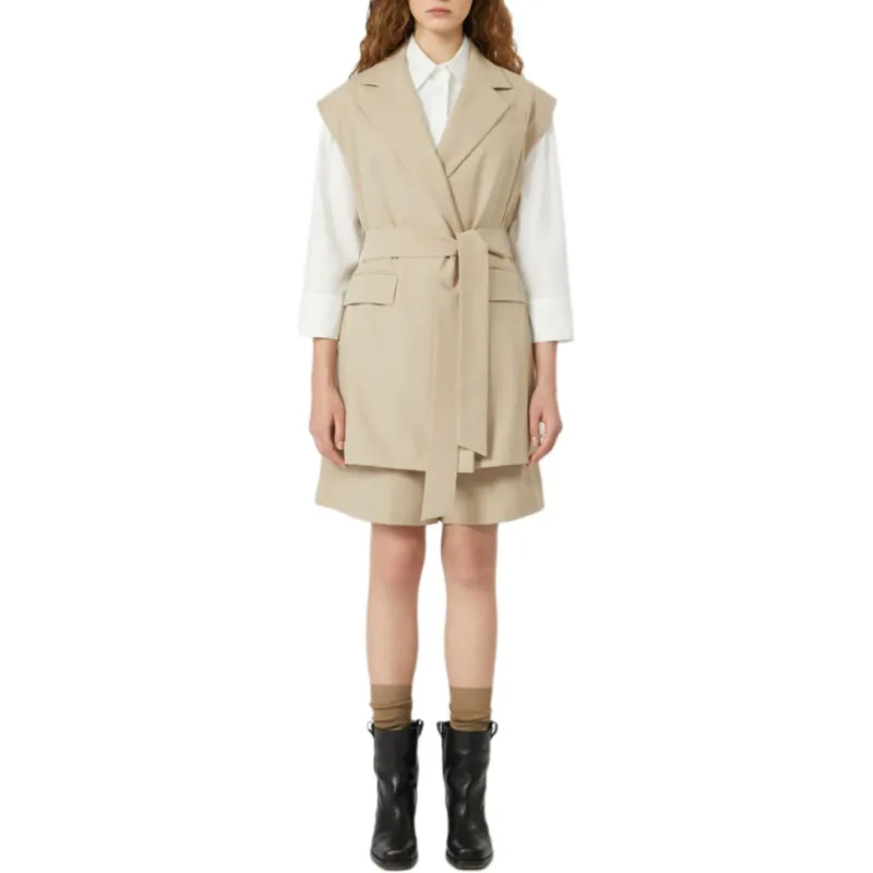 WEEKEND MaxMara Business Suit Coat Women's Beige Yellow-2