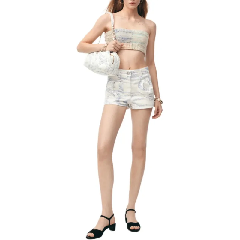 CHANEL Strapless Top Women's Multicolor-1